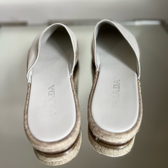 Like new Prada espadrille leather mule 41 $795 - Picture 5 of 9